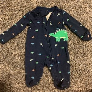 2 for $10 ‼️ Preemie dinosaur footsie onesie